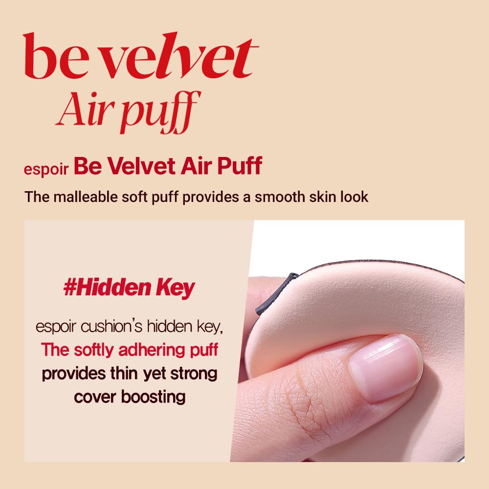 Espoir Be Velvet/ Be Glow Air Puff - Makeup Sponge Applicator (3 Options)