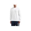 Emporio Armani EA7 FW24 Letter Number Logo Print Crew Neck Long Sleeve Sweatshirt Men sweatshirt White 6DPM60-PJVRZ-1100