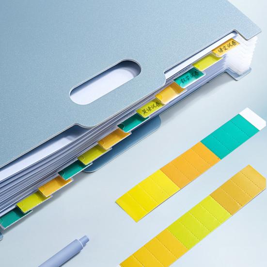 Akkordeon-Dateiordner, erweiterbarer vertikaler Datei-Organizer, 13 Taschen, Ordner mit farbigen