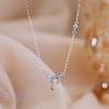 Elegant Sparkly Bow Necklace for Women - Versatile, High-End Fashion Accessory