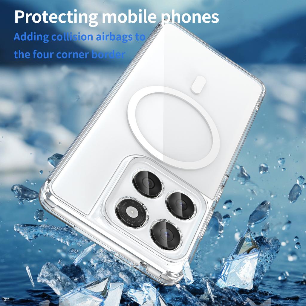 For For Motorola Moto Edge 60 Fusion/Edge 60/Edge 60S Phone Case, Magnetic Shockproof Transparent Cover