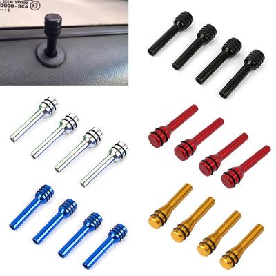 4pcs Universal Auto Car Security Door Lock Pins Inner Thread M4 Car Truck Interior Door Lock Knob Pull Pins