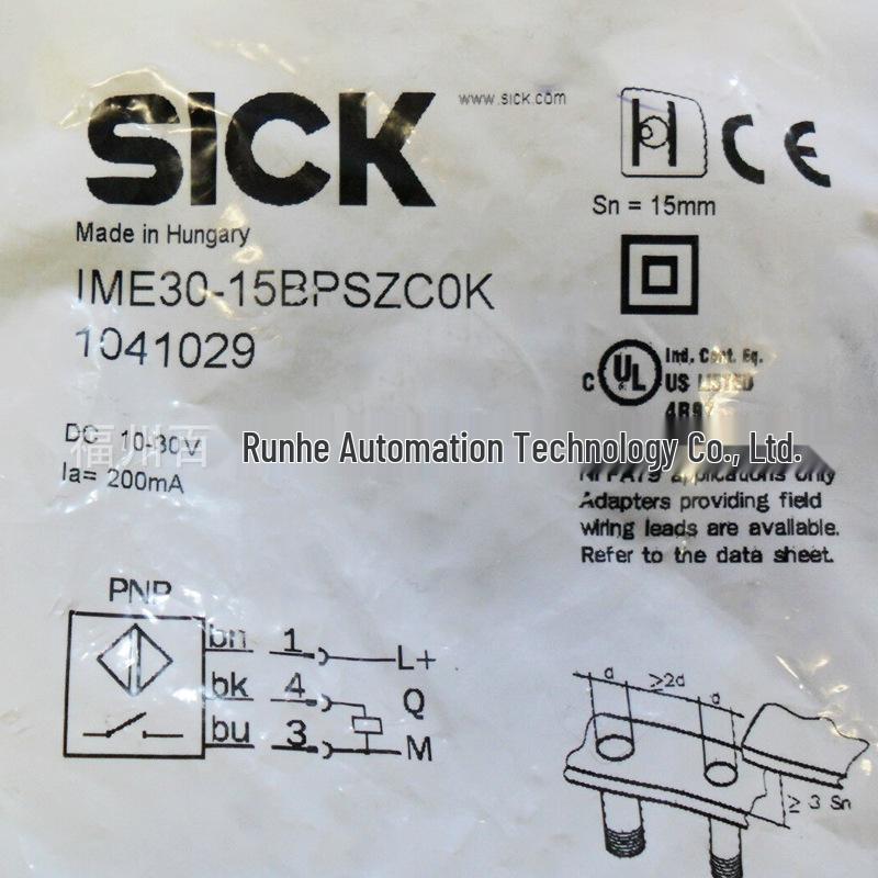 IME30-15BPSZC0K Индуктивный датчик приближения SICK, Модель 1041029, Новый IME30-15BPSZC0K