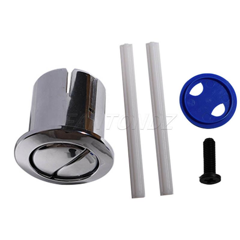 Per Roca D1D Pulsante Doppio Scarico e Aste Spingitori Lisce Corpo Corto AH0002100R Pulsante Cromato Doppio Scarico Vecchio Stile 822040001