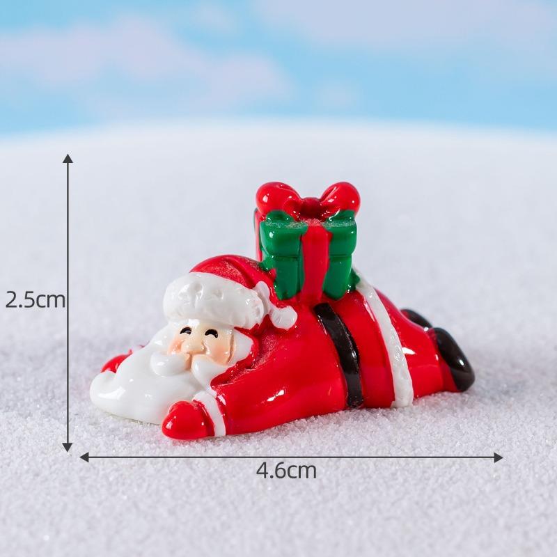 Micro-landscape Santa Claus Cute Snowman Crystal Ball Decorative Accessories Desktop Small Ornaments