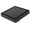 Black Shower Floor Drain Copper Floor Drain Strainer for Kitchen Bathroom Balcony 10x10cm