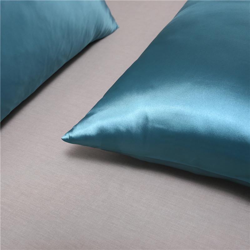 Pillowcase Silk Pillow Cover Silky Satin Hair Beauty Pillow Case Comfortable Pillow  Home Decor WholeStandard/Queen 1PC