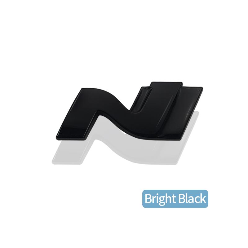 CMQW3 N N LINE Emblem METALL Heckklappe Auto Kühlergrill Abzeichen Aufkleber Für Hyundai I10 I20 I30 I40 IX20 IX35 Tucson Solaris Azera Zubehör