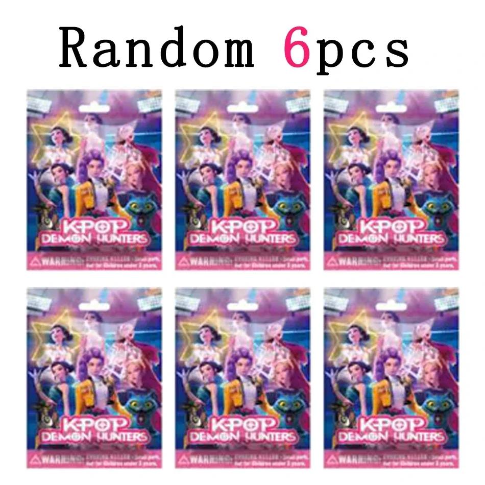 24pcs Random Blind Box 5-12cmAnime KPop Demon Hunters Girl Group RUMI MIRA ZOEY Figure Action Pvc Model Toys Ornaments Gifts