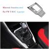 For Volkswagen T-ROC T ROC 2018-2022 Car Styling Accessories Gearbox Panel Water Cup Holder Trim Interior Decorative Sticker