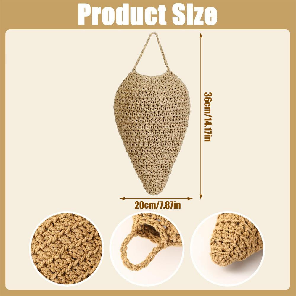 Crochet Wasp Nest Decoy Fake Hornet Nest With Hook Wasp Deterrents Decoy Hanging Wasp Nest Decoy For Housewarming Gift