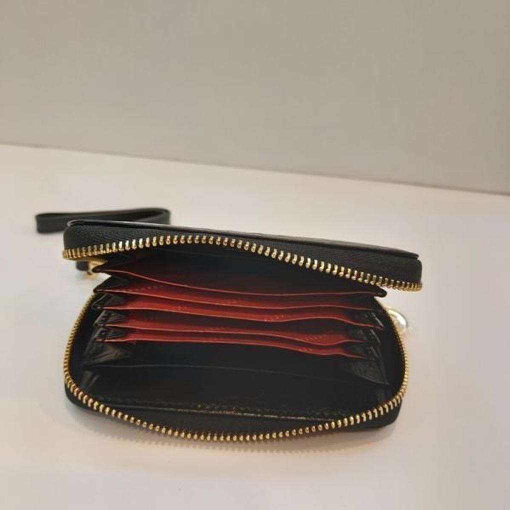 ELEGANCE handbag #Women's cowhide card wallet with contrasting pattern #BPSW01JA