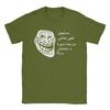 Herren Trollface Meme Grafik T-Shirt 100% Baumwolle Kleidung Vintage Kurzarm Rundhals T-Shirts 6XL T-Shirt