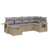 VidaXL Garden Lounge Set with Cushions 6 Pcs, Patio Sofas, Patio Furniture Set, Outdoor Furniture, Mix 3263795