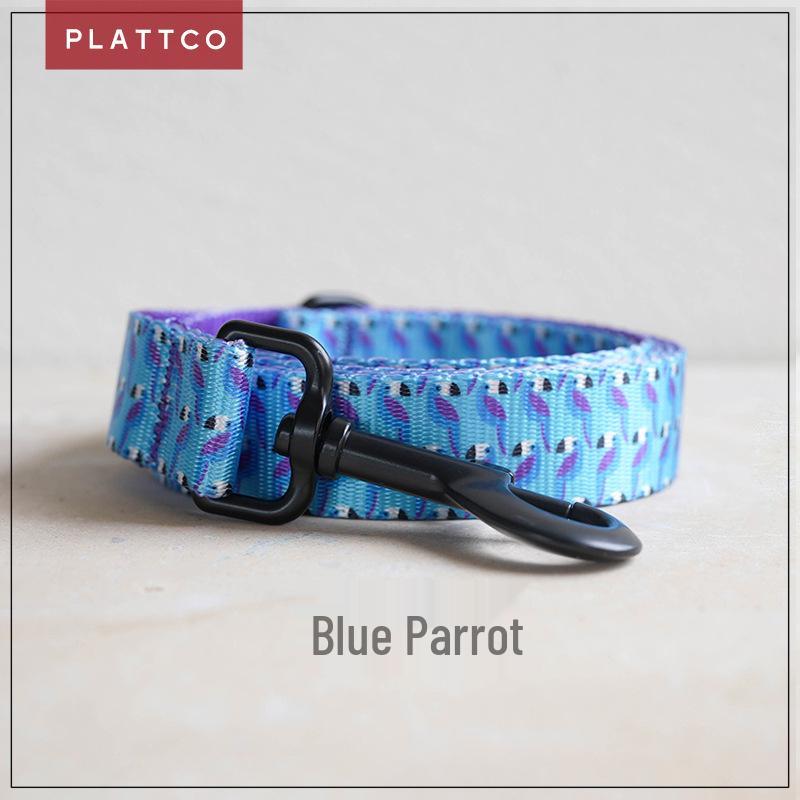 PLATTCO Animal Pattern Dog Collar & Leash PDL315 L 2.5cm x 120cm