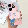 For Tecno Spark Go 2024 Case Cute Flower Love Pattern Candy Color Soft Silicon Slim Phone Back Cover For Spark Go (2024) BG6