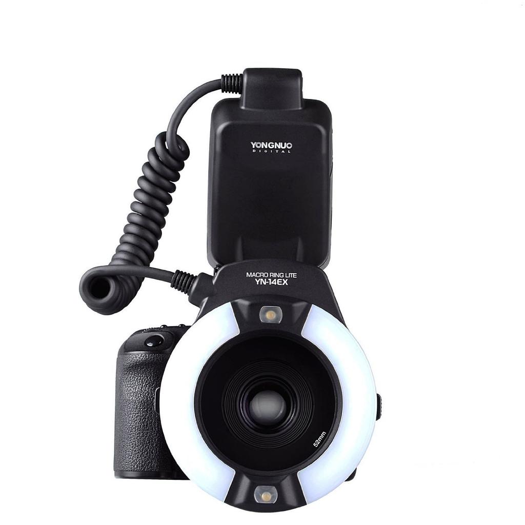 YONGNUO YN14EX Ring Macro Ring Auto for Canon Compatible Flash, Light, E-TTL/TTL Exposure, Close-Up Photography,
