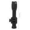 Outdoor LED Flashlight with Twist Focus Emergency Light Black for Climbing Camping