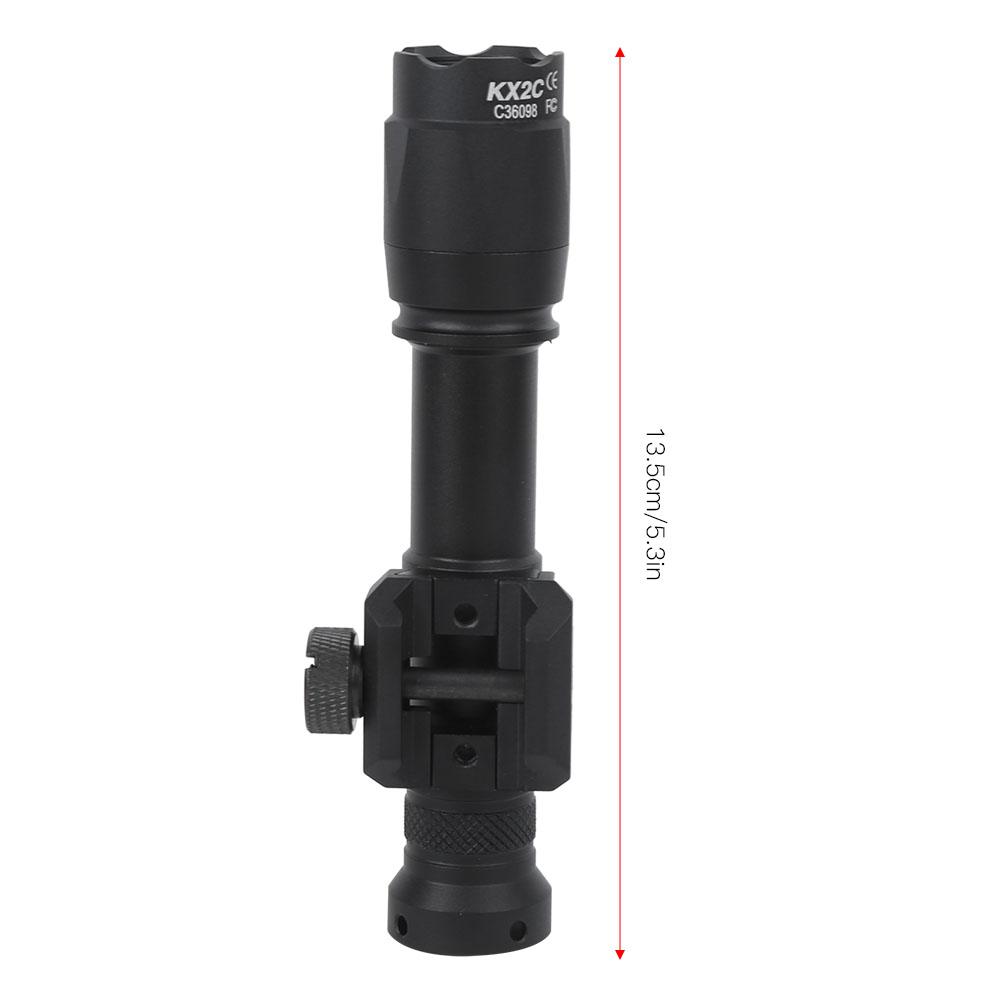 Outdoor LED Flashlight with Twist Focus Emergency Light Black for Climbing Camping