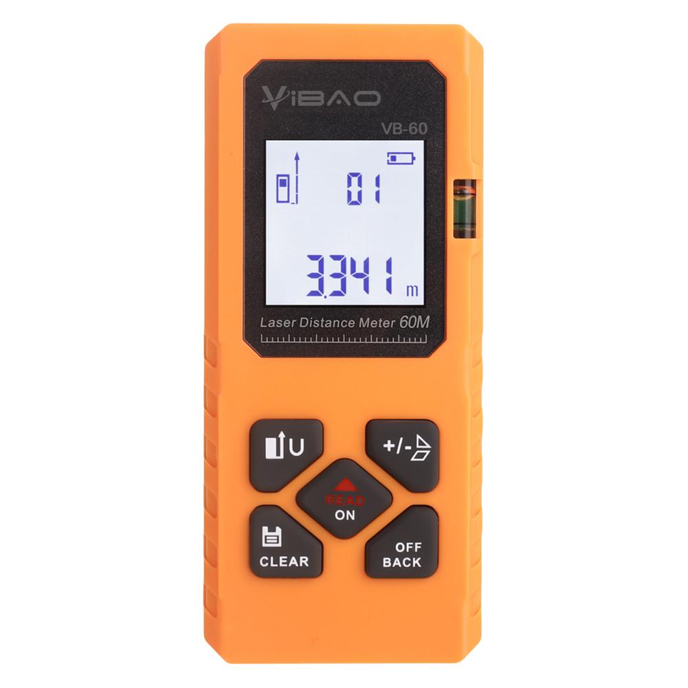 Portable Handheld Rangefinder USB Rechargeable Electronic Ruler 60M Digital Measure Tool for Home
