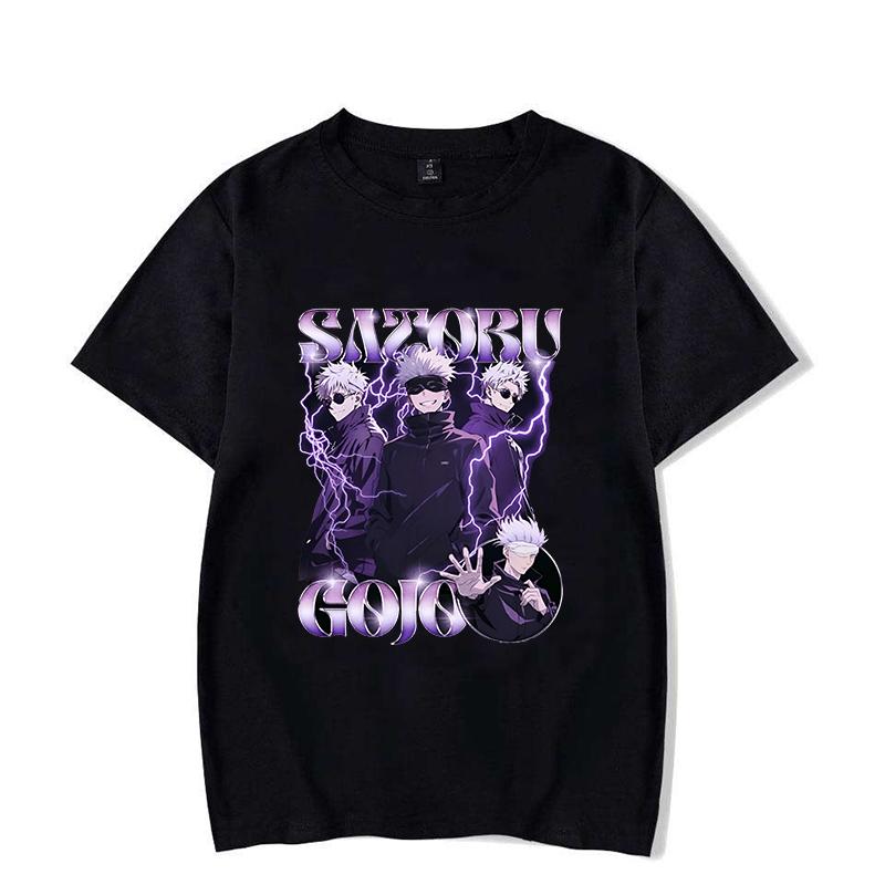Hot Anime Gojo Satoru T-Shirt Men Women T Shirt Cosplay Clothes Streetwear Tee Shirt Plus Size Tops