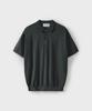Yunionbeullu [Desk] Compact Collar Half Knit [Anthracite]