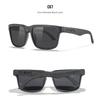New Color KDEAM Brand Design Men Square Polarized Sunglasses Fashion Women Shades Travel Sun Glasses Reflective Coating Lens