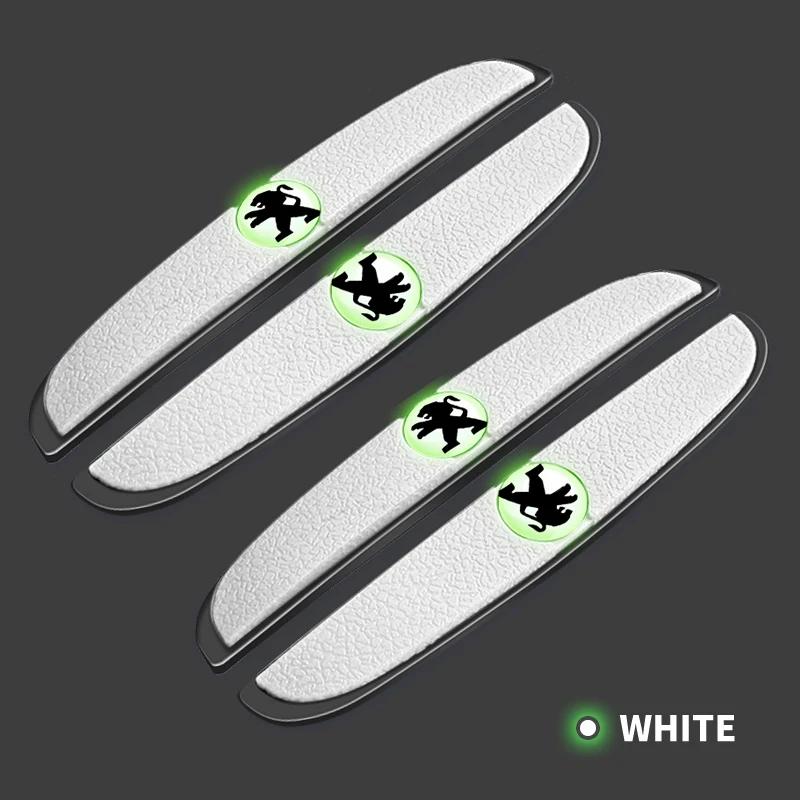 

Fashion Car Door Anti-collision Bumper Strips Luminous Sticker For Peugeot 206 208 306 307 308 407 408 508 2008 3008 Accessories
