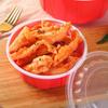 Disposable Red Food Containers with Lids