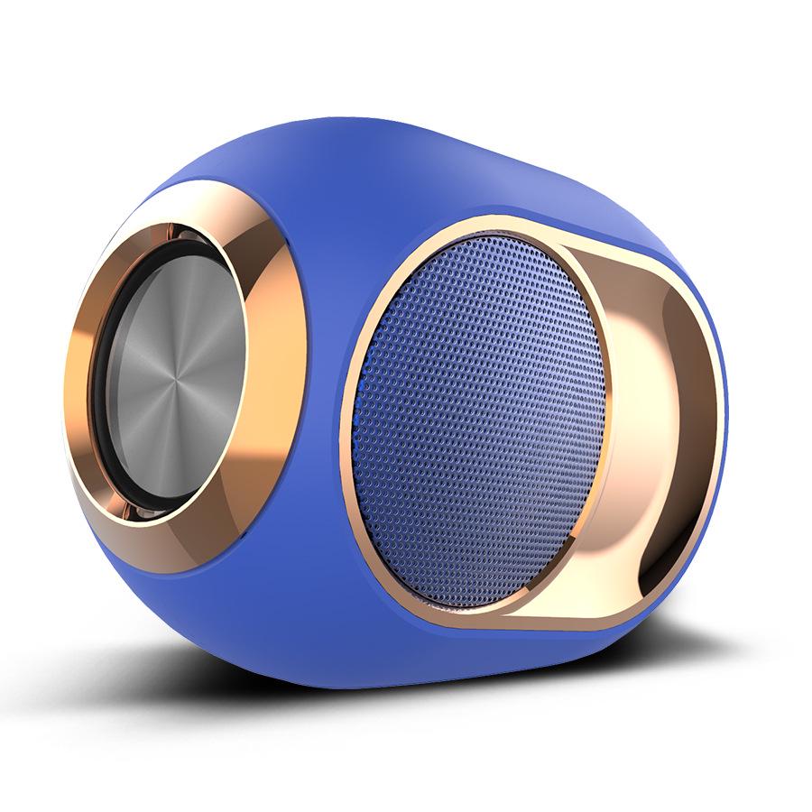 Golden Egg X6 Bluetooth 5.3 Portable Wireless Speaker: Outdoor Subwoofer, Card-Insert, Mini-Sized.