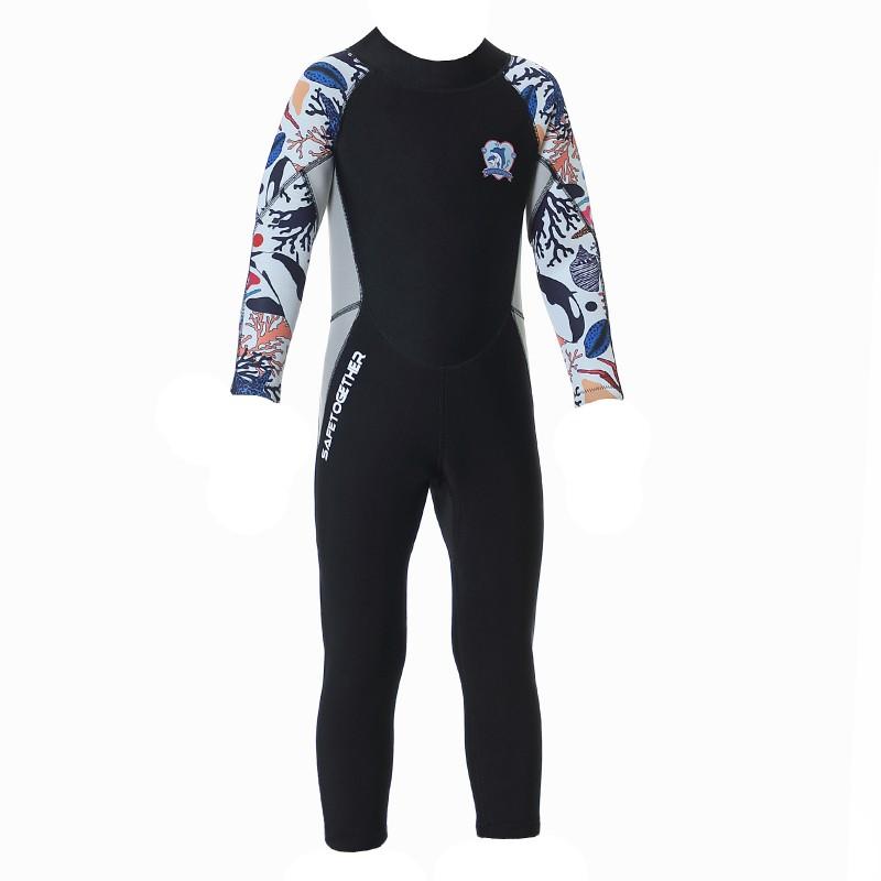 2.5MM Diving Suit Boys Warm Snorkeling Surfing Training Jellyfish Swimsuit R003 Speed Dry Cartoon
