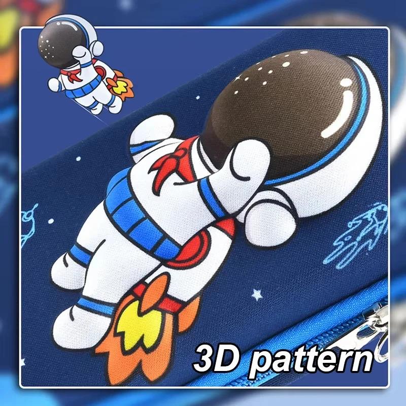 Adorable 3D Boy & Girl EVA Pencil Case – Large Capacity, Lightweight & Waterproof School Supplies Pouch for Students