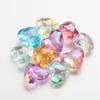 20pcs Acrylic Love Heart Beads Mixed Color Crystal Loose Spacer Beads for Jewelry Making Necklace Bracelet Handmade Accessories