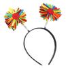 Festive Headband Perfect for Masquerade Parties Cute Pompoms Dress Up Supplies