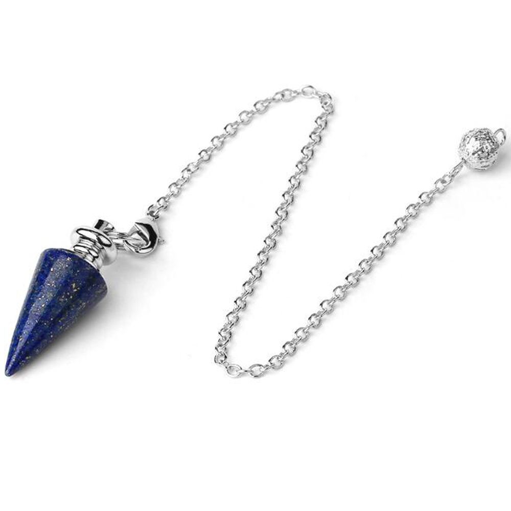 Růženín Přírodní Kámen Léčivý Krystal Kuželové Kyvadlo Amulet Reiki Kyvadlo Přívěsek