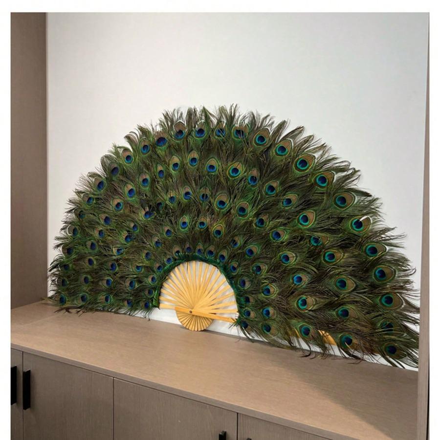 Peacock Feather In Bulk, Faux Peacock Feather Decorated for Vase Craft Vase Wedding Home Party Christmas Day Decoration Peacock Feathers