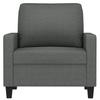 VidaXL Armchair Dark Grey 60 Cm Fabric, Armchair, Tub Chair, Club Chair, Sofa, Comfortable Sofa, Seat of 359148