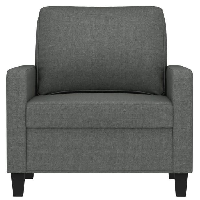 VidaXL Armchair Dark Grey 60 Cm Fabric, Armchair, Tub Chair, Club Chair, Sofa, Comfortable Sofa, Seat of 359148