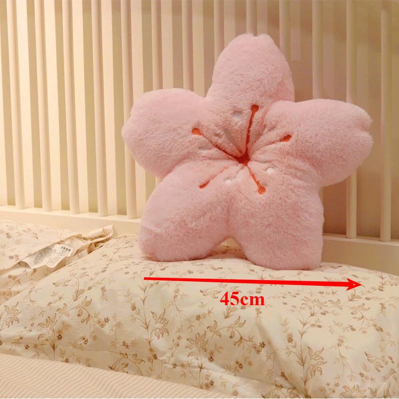 Ins Rosa Kirschblüten Kissen Mädchen Schlafzimmer Wohnzimmer Dekor Erker Fenster Boden Sitzkissen Plüsch Tatami Kirschblüten Kissen