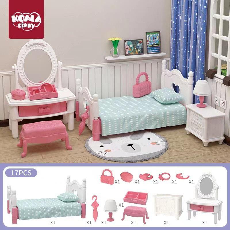 Koala Diary Miniature Kitchen Playset: DIY Dollhouse Accessories