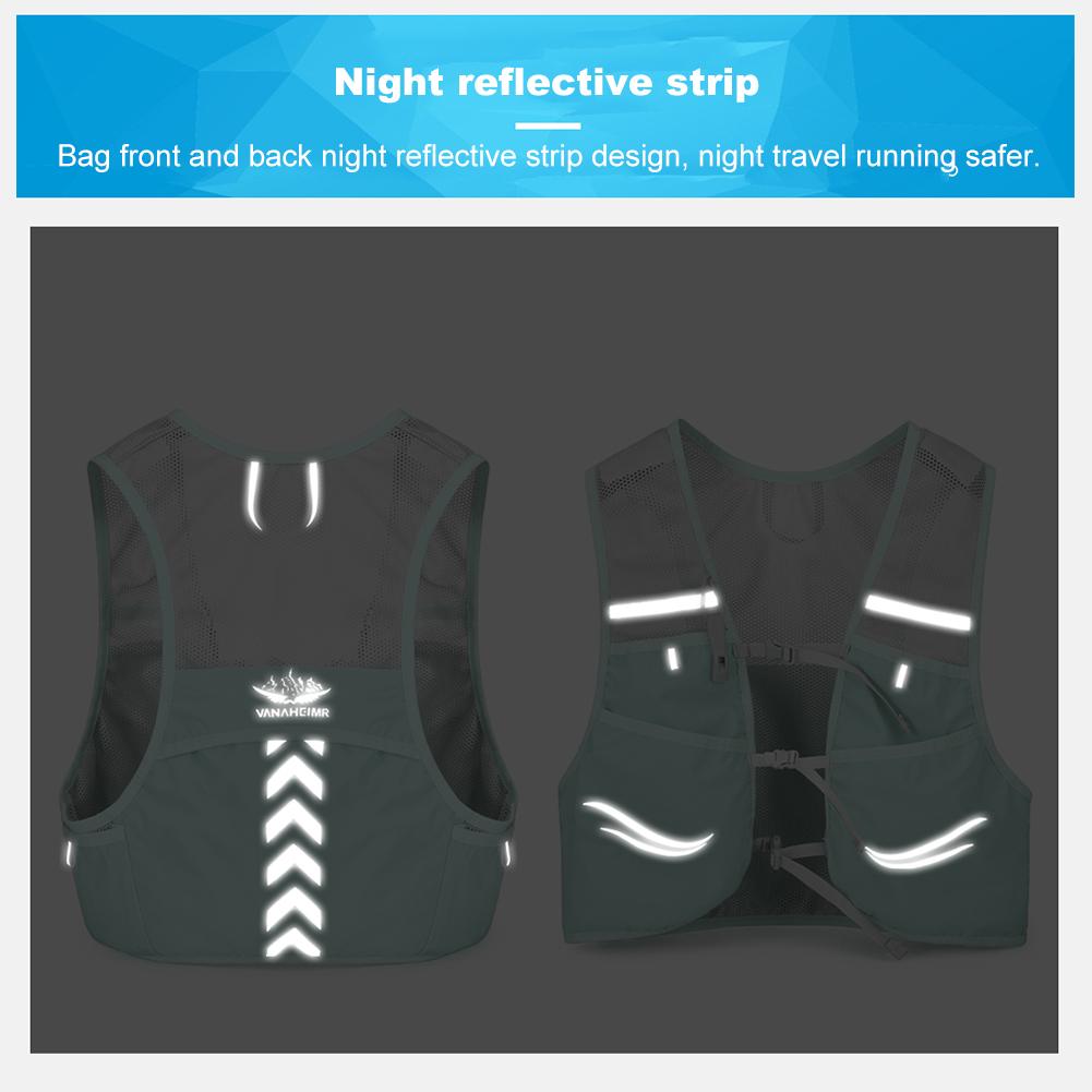 Outdoor Trail Running Backpack Ultralight Running Race Hydration Vest Breathable Running Bag for Marathon Cycling Hiking