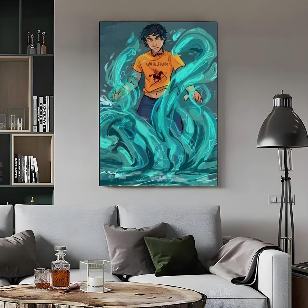 1ks Samolepící umělecký plakát Percy Jackson Nálepka na vodotěsný papír Coffee House Bar Pokojová nástěnná dekorace
