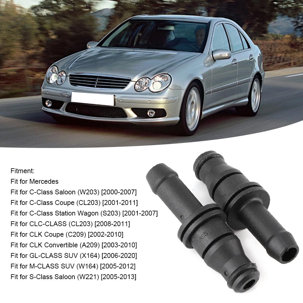 2pcs Cooling Hose Connector 0039970689 Replacement Fit for Mercedes Benz W203 CL203 A209 X164