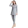 Women Printing Swimwear Muslim Bathing Suit with Cap Long Sleeve Swimsuit Full Coverage Swimming Suit 3 Pieces Sun Protection