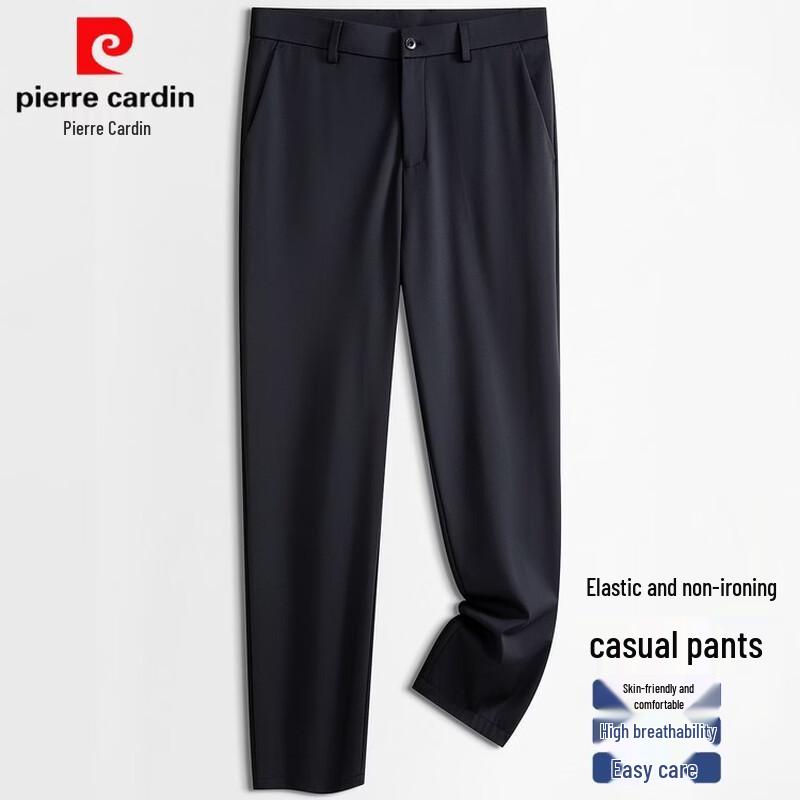 

Pierre Cardin Men s Straight-Leg Business Casual Summer Trousers 38