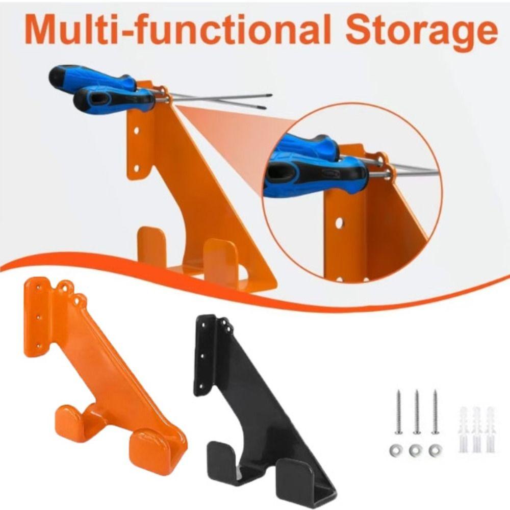 Heavy-Duty Chainsaw Holder Metal Chainsaw Hanger Premium Wall-Mounted Bracket Lawnmower Racks