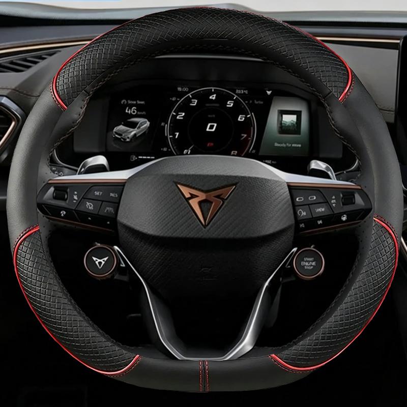 Nappa Leather Car Steering Wheel Cover