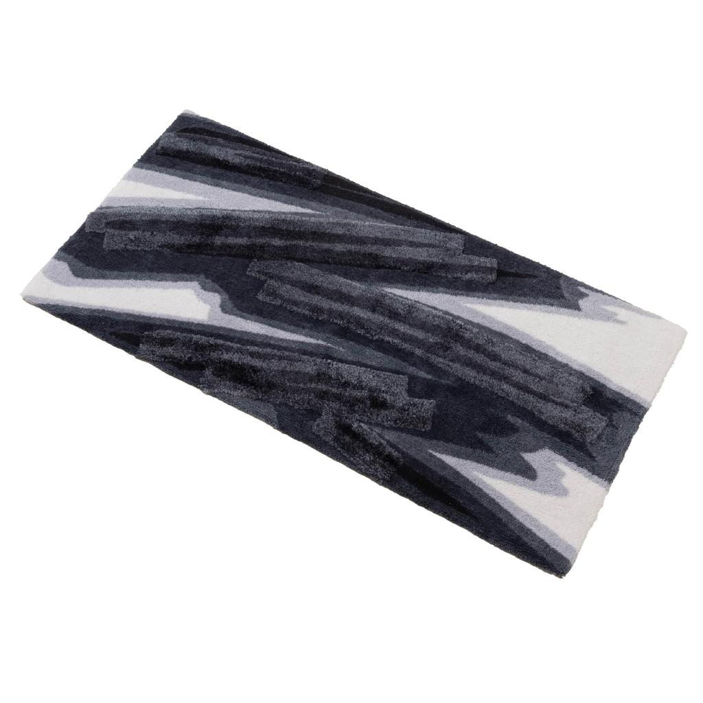 Senko Haruyata Interior 60 x 120 Navy Made in Product Number 31503 M+home Rug, Mat, Approx. cm, Blue, Japan,