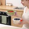 Thickened Double-Layer Drain Basket Food Grade Fruit Washing Basket  Berry Cleaning