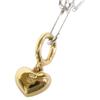 ete [Excellent Condition] 925 Catchy Heart Charm Figaro Chain Necklace Yellow gold / SilverUsed
